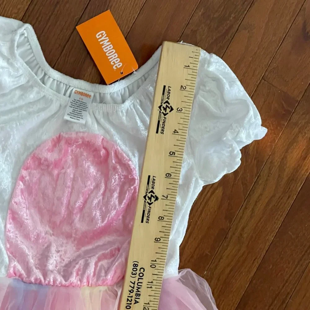 New Gymboree Girls Unicorn Tulle Dress Costume and Wings Size 10